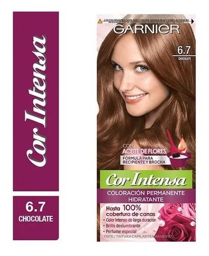   Garnier Kit Tintura Permanente Cor Intensa De  X45gr Tono 6.7