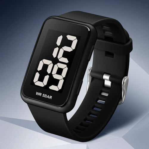 Reloj Digital Led Grande Para Hombre Reloj Deportivo Simple