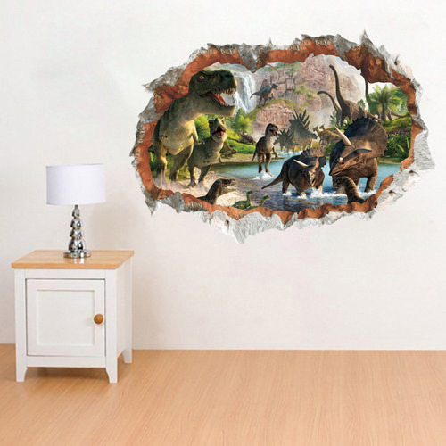 3d Dinosaur Wall Stickers Removable Decal Sticker Kids
