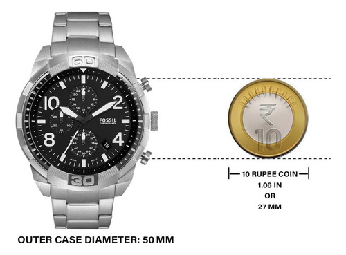 New Fossil Bronson Original Reloj Caballero Cronometraje