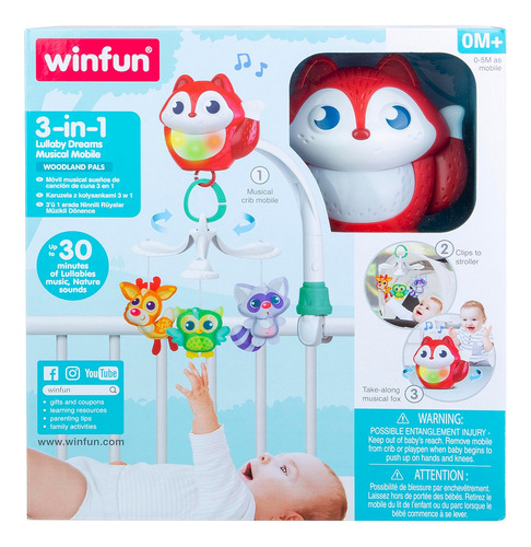 Movil Musical Sueños De Cuna Zorro Winfun