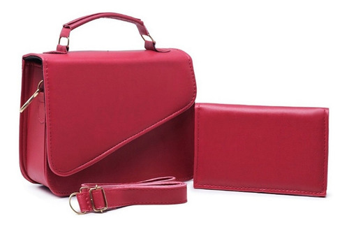 04 Bolsas Femininas Transversal Pequena + Cor Preto