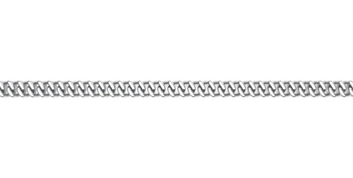Imagen 3 de 10 de Cadena Barbada 45 Cm De Plata Ley .925 Agálea Joyería