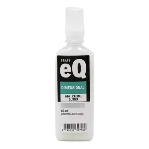 Dimensional 3d Pintura Con Relieve Glitter Eq Arte X 40 Ml