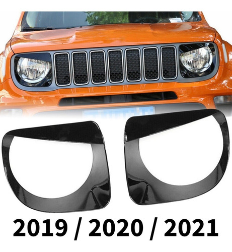 Imagem 1 de 6 de Aro De Farol Jeep Renegade Angry Bird Cara De Mal 2019 20 21