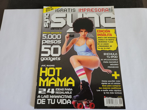 Revista Sync Hot Mama/ Enchufa Tu iPod/ 50 Gadgets Por 50 $ (Usado)