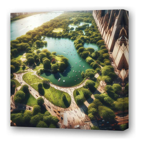 Cuadro 45x45cm Central Park Oasis Urbano New York M3