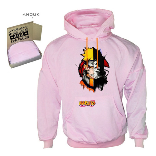 Imagen 5 de 10 de Buzo Hoodie Personalizado Saco Naruto Estampado Unisex