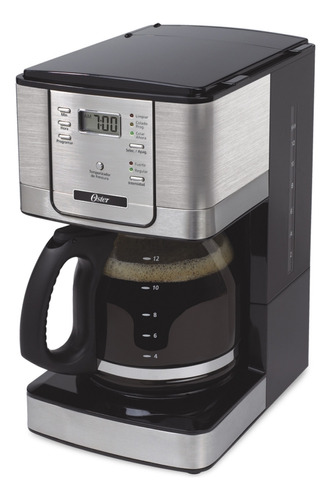 Cafetera Oster Programable 12 Tazas Bvstdc4401 Plateado