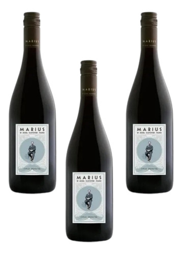 Pack De 3 Vino Tinto Marius Syrah Grenache 750ml