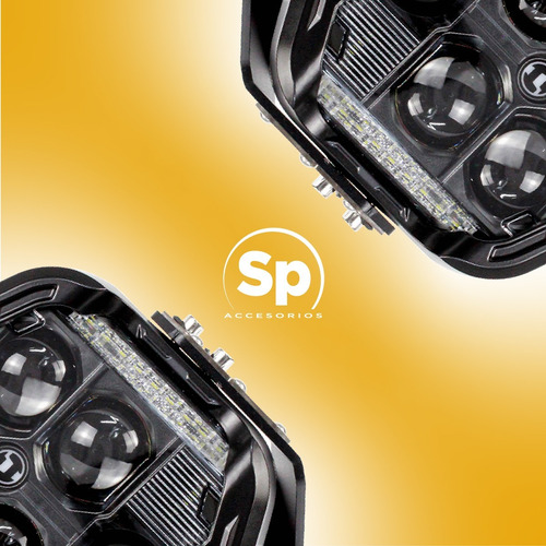 Par De Luces Led Dually Spot Blanco Jeep Wrangler Tj 2005+