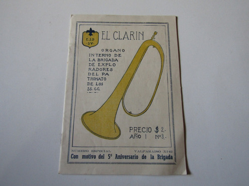 Revista El Clarin Brigada De Exploradores Valparaiso 1937-42