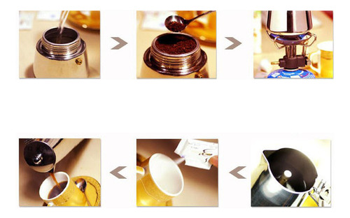 Cf 2pcs Cafeteras De Aluminio Maker Olla Expresso Latte