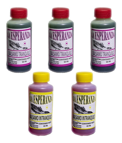 Imagen 1 de 6 de 5 Bálsamos Esotéricos 3 Tranquilo Y 2 Intranquilo 55 Ml C/u