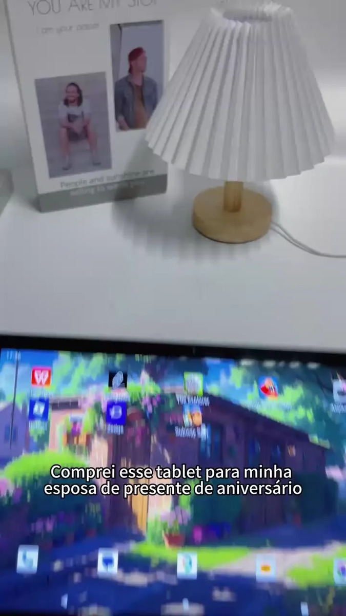 Tablet Hancdon S12 Android 15 12GB RAM 512GB Memória 11,6" Dual SIM Wi-Fi Kit Completo Com Teclado Mouse e Caneta Cor Cinza