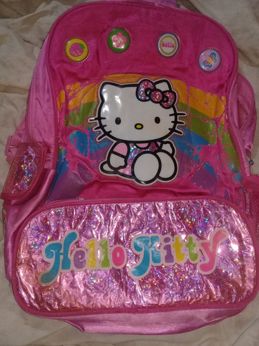 Mochila Rosa De Kitty Usada