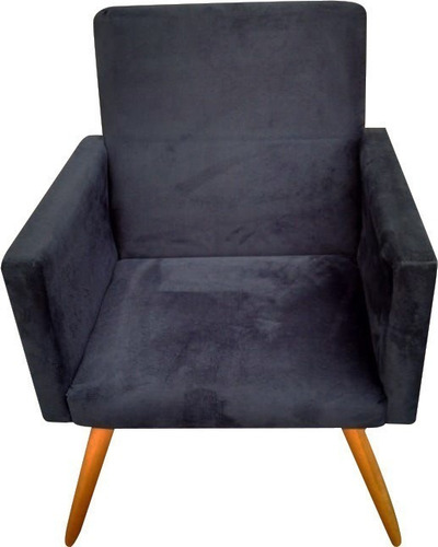Poltrona Decorativa Triângulo Bia Mega Cor Suede Preta