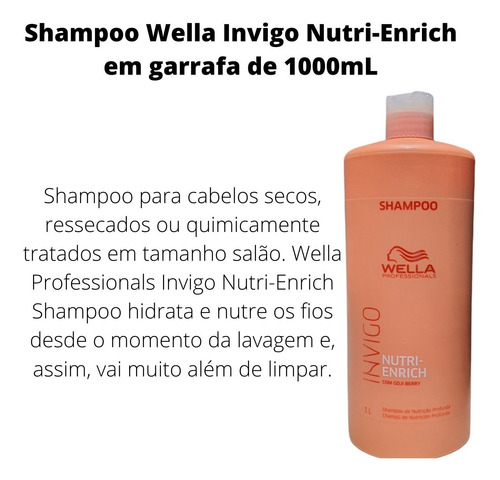 Wella Enrich Invigo Shampoo 1000ml Oferta!- Pronta Entrega
