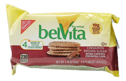 Belvita Galletas De Desayuno Con Azucar Morena Y Canela, 1 U