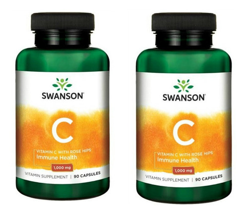 Vitamina C Con Rose Hips Swanson 1000mg Envio Gratis Pack 2x