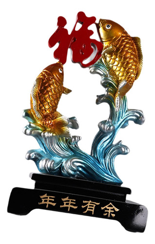Estatua De Carpa Feng Shui, Salto De Carpa, Regalo De