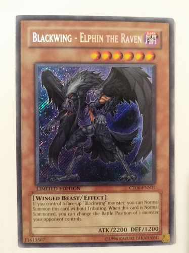 Blackwing - Elphin The Raven - Secret Rare     Ct06