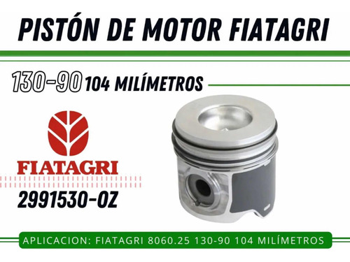 Piston De Tractor Fiat 130/90 104mm