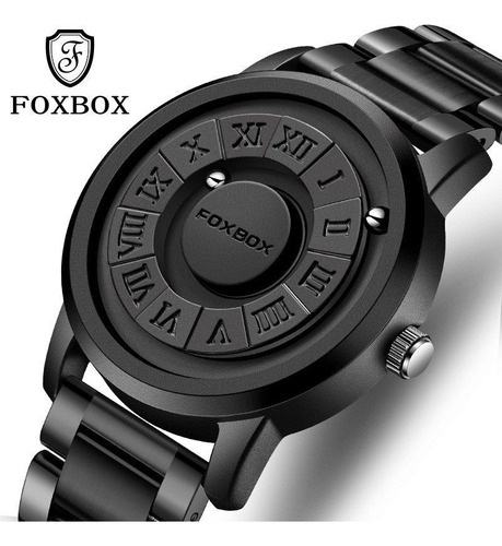 Reloj Foxbox Man Con Correa De Acero Inoxidable Magnetic For