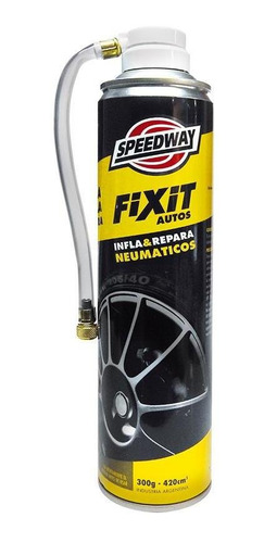 Imagen 1 de 7 de Infla Y Repara Neumaticos Auto Speedway Aerosol X300gr X6un