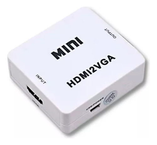 Conversor Adaptador Hdmi2vga - Hdmi X Vga Com Áudio