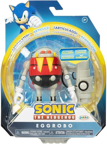 Eggrobo Figura Articulada 10cm Pelicula Sonic 2 The Hedgehog