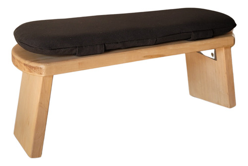 Banco Meditación Plegable Con Almohadilla Negro