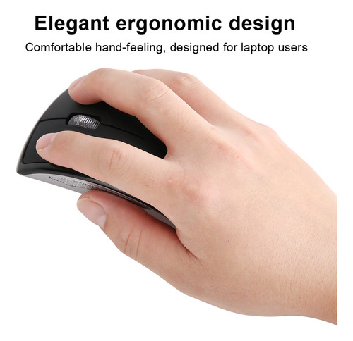 Ratón De Arco Ergonómico Zd-01, Inalámbrico, Plegable, De 2,