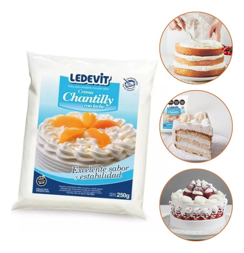 Crema Chantilly En Polvo Ledevit X250gr