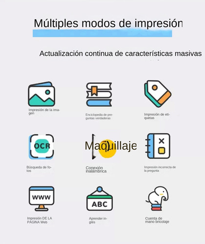 Impresora Portátil Compacta Bluetooth Sin Tinta