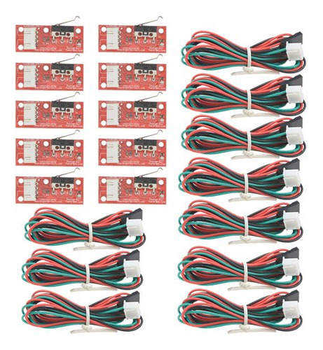 10 Interruptores De Parada Final Para Impresora 3d Mega 2560