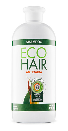 Imagen 1 de 1 de Eco Hair Shampoo Anticaida Fortalece Cabello Ecohair 450ml