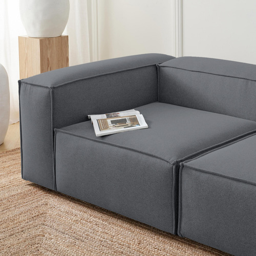 Sala Modular Loveseat Sillón Latt Moderna Lino Soft Minimali