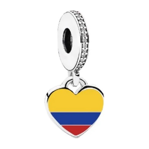 Charm Pandora Mapa De Colombia Colombiano En Plata Original