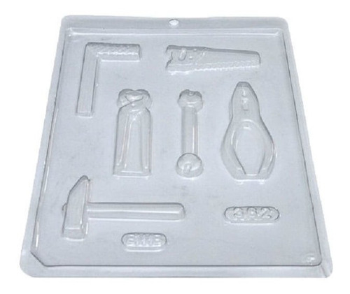 6 Moldes Simples P/ Chocolate Bwb Cod 362  Kit  Herramienta