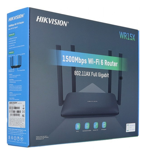 Router Inalámbrico Hikvision Wifi 6 1500 Mbps Doble Banda