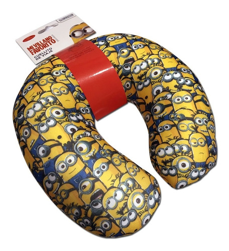 Almohada Cuello Relax Viaje Cervical Confort Minions Grande