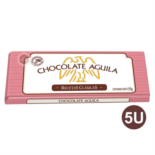 5 Unidades Chocolate Águila Negro 150g - Oferta Sweet Market