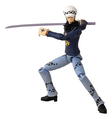 Muñeco Trafalgar One Piece Anime Heroes Bandai Articulable