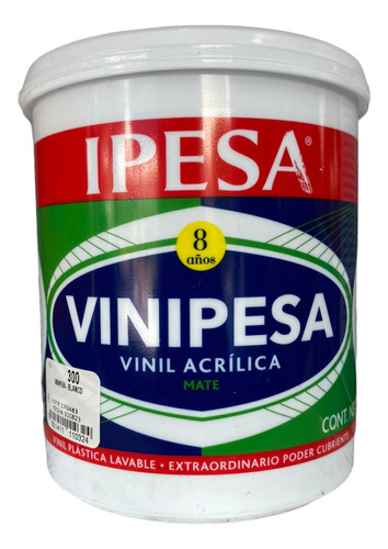 Ipesa Vinipesa 8 Años 1lt. Vinilica Lavable Mejor Que Comex