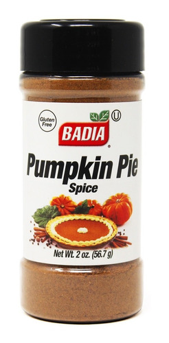 Especia Badia Pumpkin Pie 56,7 Grs Apto Kosher