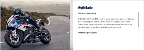 Pneu Traseiro Metzeler M9 Rr 190/55-17 Zr Cbr 1000 Rr Fire