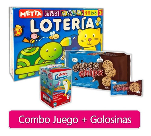 Combo Juego Didáctico Lotería + Huevito Sorpresa Y Galletas