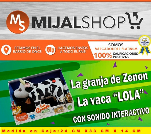 La Vaca Lola La Granja De Zenon Sonido Interactivo Cuotas