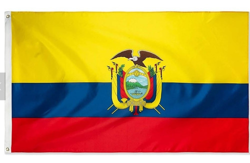Bandera De Ecuador 90 Cm X 60 Cm 